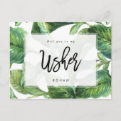 Tropisch groen zal je mijn bode zijn aankondigingskaart (Voorkant)