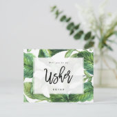 Tropisch groen zal je mijn bode zijn aankondigingskaart (Staand voorkant)