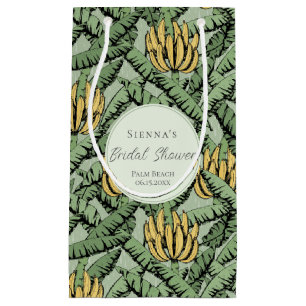 Tropisch groene bananenbladeren vrijgezellenfeest klein cadeauzakje
