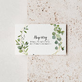 Tropisch Groene Blaves Wedding Gift Registry Informatiekaartje