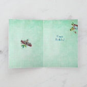 Tropisch-groene boom met koala-verjaardag kaart (Binnen)