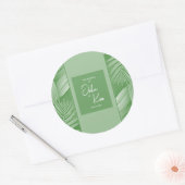 Tropisch groene bruiloft Sticker (Envelop)