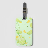 Tropisch Groene Citrus ZOMER Sinaasappel citroensc Bagagelabel (Voorkant (verticaal))