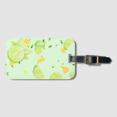 Tropisch Groene Citrus ZOMER Sinaasappel citroensc Bagagelabel (Voorkant (horizontaal))