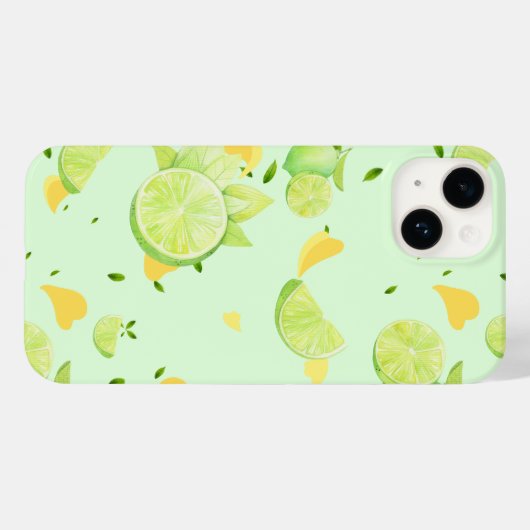 Tropisch Groene Citrus ZOMER Sinaasappel citroensc Case-Mate iPhone Case (Achterkant (horizontaal))