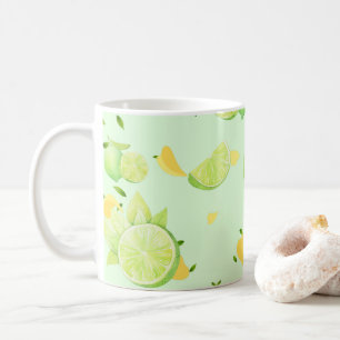 Tropisch Groene Citrus ZOMER Sinaasappel citroensc Koffiemok