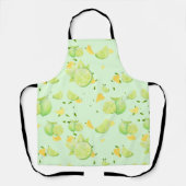 Tropisch Groene Citrus ZOMER Sinaasappel citroensc Schort (Voorkant)