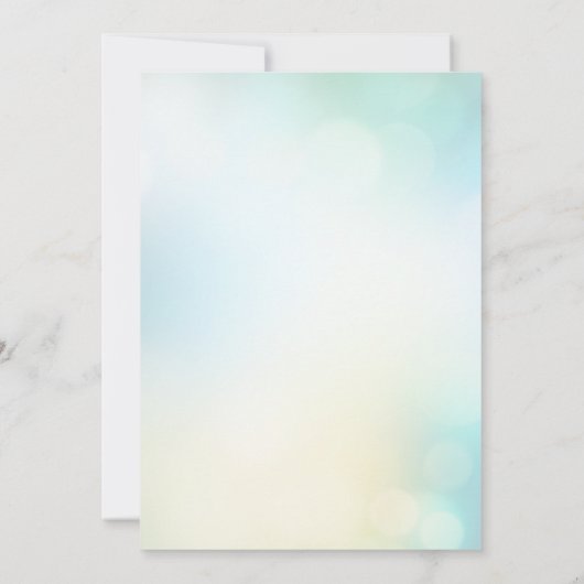 Tropisch groene en gele zomerfeest kaart (Achterkant)