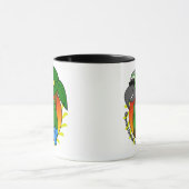 Tropisch-groene, gekekte conure Mok (Midden)