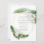 Tropisch-groene Geometrische Verzamelpartij Kaart (Voorkant)