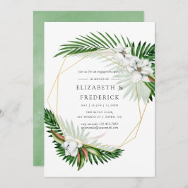 Tropisch-groene Geometrische Verzamelpartij Kaart