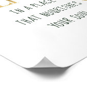 Tropisch groene gouden palmen Motivatie Poster (Hoek)