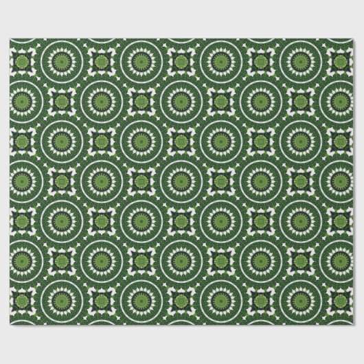 Tropisch Groene Mandala Cadeaupapier (Vlak)