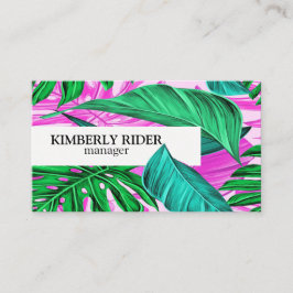 Tropisch Groene Monstera Visitekaartje