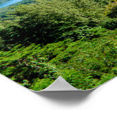 Tropisch groene Moorea posterprint Poster (Hoek)