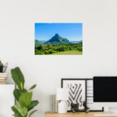 Tropisch groene Moorea posterprint Poster (Thuiskantoor)