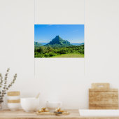 Tropisch groene Moorea posterprint Poster (Keuken)