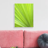 Tropisch groene palmblad canvas afdruk (Insitu (Woonkamer))