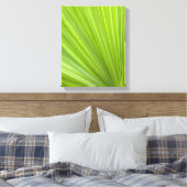 Tropisch groene palmblad canvas afdruk (Insitu (Slaapkamer))
