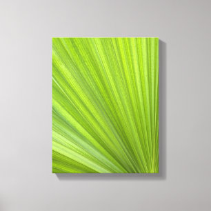 Tropisch groene palmblad canvas afdruk