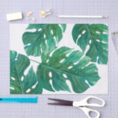 Tropisch groene palmblad Hawaiaanse zomerse bruilo Tissuepapier (Craft)