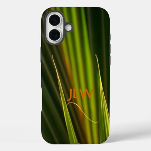 Tropisch groene palmbladeren aanpasbaar Case-Mate iPhone case (Achterkant)