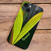 Tropisch groene palmbladeren gepersonaliseerd met Case-Mate iPhone case