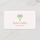 Tropisch groene palmboom - Roepkaart Contactkaartje (Voorkant)