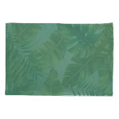 Tropisch groene planten bladeren kussensloop (Achterkant)