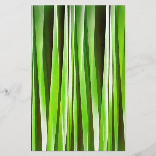 Tropisch groene rivieronkruid briefpapier (Voorkant)