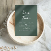 Tropisch groene trouwkaart Save The Date