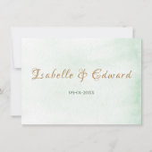 Tropisch groene Waterverf Monstera verlaat Lijst (Achterkant)