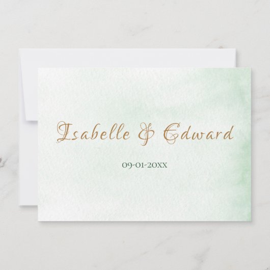 Tropisch groene Waterverf Monstera verlaat Lijst (Achterkant)