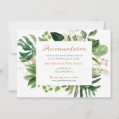 Tropisch groene Waterverf Monstera verlaat Lijst (Voorkant)