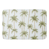 Tropisch groene witte palmbomen badmat (Voorkant)