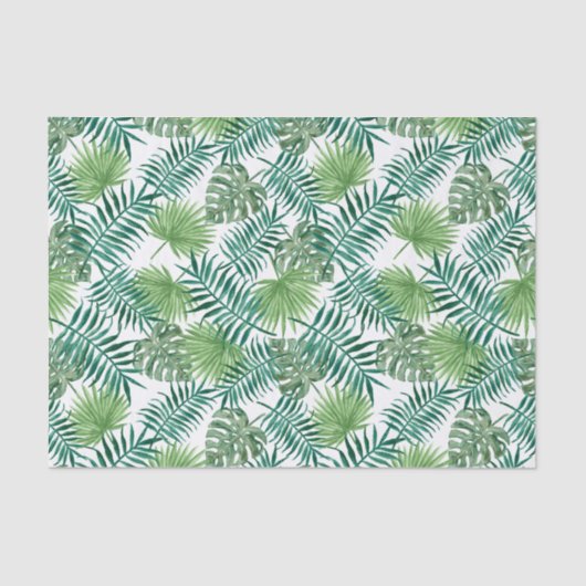 Tropisch groenveefselpapier tissuepapier (Voorkant)