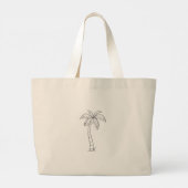 Tropisch Grote Tote Bag (Achterkant)