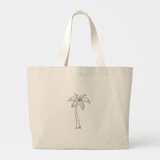 Tropisch Grote Tote Bag (Achterkant)