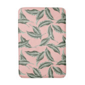 Tropisch gulden loofpatroon badmat (Voorkant Verticaal)