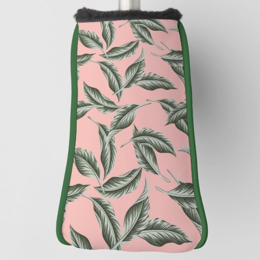 Tropisch gulden loofpatroon golfheadcover (Draai 90)