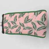 Tropisch gulden loofpatroon golfheadcover (Voorkant)