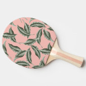 Tropisch gulden loofpatroon tafeltennisbatje (Zijkant)