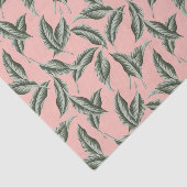 Tropisch gulden loofpatroon tissuepapier (Detail)