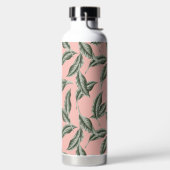 Tropisch gulden loofpatroon waterfles (Links)