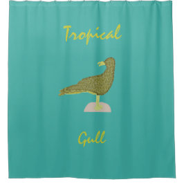 Tropisch Gull-Brown douchegordijn