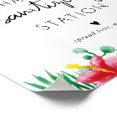 Tropisch Handdesinfectie Station Poster (Hoek)