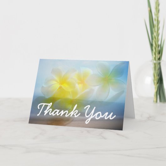 Tropisch Haven Huwelijk Bedankkaart (Voorkant)