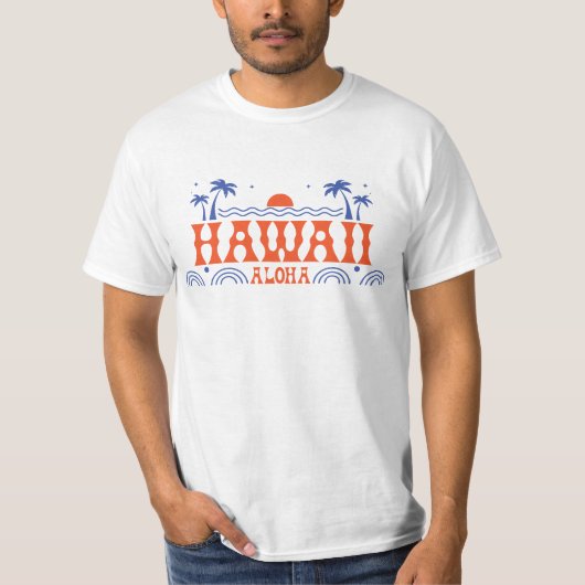 Tropisch Hawaï Aloha T-shirt (Voorkant)