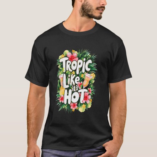 Tropisch Hawaï-eiland Tropisch Hawaï T-shirt (Voorkant)