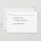 Tropisch Hawaïaans Bloemen & Ananas RSVP Geen Maal (Achterkant)